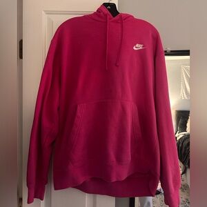 Hot pink nike hoodie